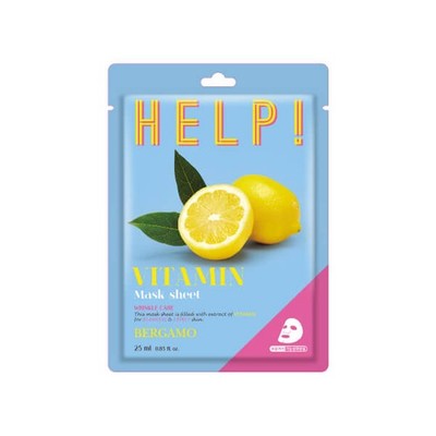 BERGAMO Help! Vitamin Mask Sheet 25 ml - Rewitalizująca maska w płachcie z witam