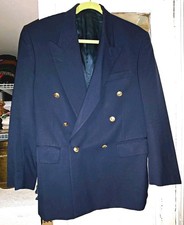 Vintage Christian Dior Monsieur Navy Double-Breasted Blazer