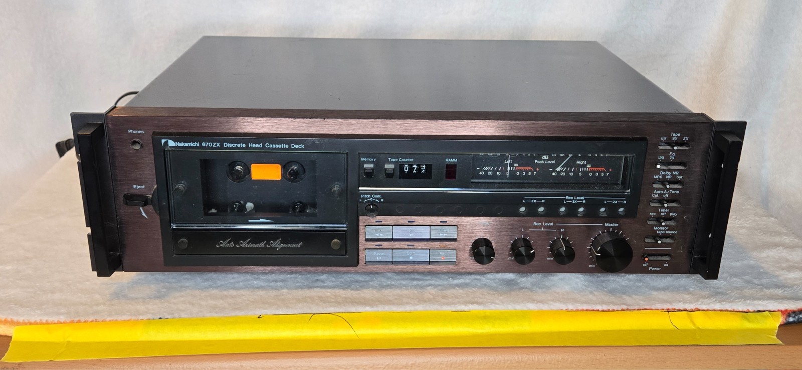 Nakamichi 670ZX 3-head Auto Azimuth Cassette Deck