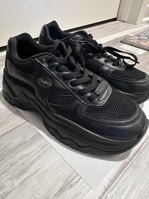 Buffalo women s Black Athletic Mesh & Synthetic Sneakers