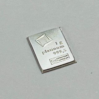Valcambi 1g Platinum Bar CombiBar .999 Fine Platinum #721B