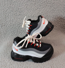 Nike Air Max 95 Recraft Toddler Size 7C White Infared 23 Platinum Grey
