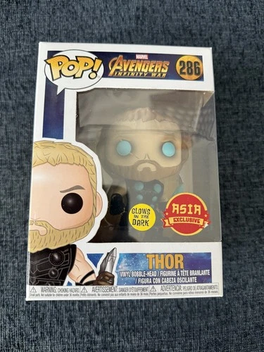 Funko Pop Marvel - #286 Thor Glow GITD Juguete Exclusivo de Asia - Nuevo con Protector