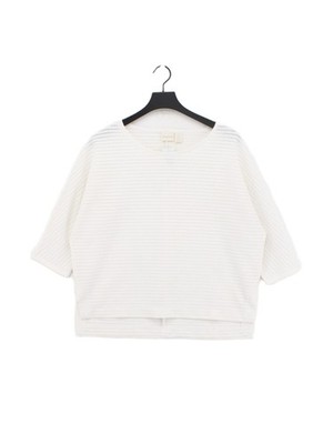 Chico's Damen Top S weiß 100% andere 3/4 Arm Rundhals Jersey