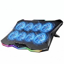 AICHESON RGB Laptop Cooling Pad 8 Fans for 15.617.3 Inch PC Notebooks