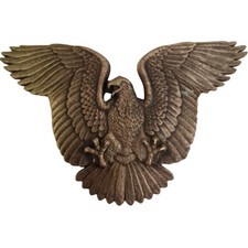 Solid Brass Eagle Belt Buckle Vintage Detailed Design American Emblem