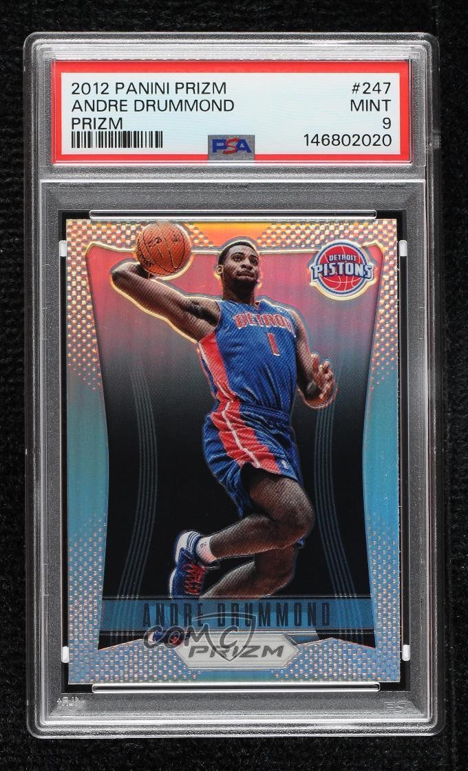 2012-13 Panini Prizm Silver Prizm Andre Drummond #247 PSA 9 MINT 7f0