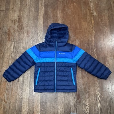 COLUMBIA  Boys Small Insulated TUMBLE ROCK DOWN HOODED JACKET Puffer Quilted
