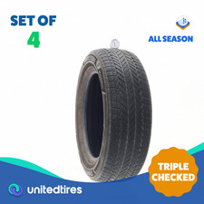 Set Of 4 Used 22560r17 Bridgestone Weatherpeak 99h - 7-832