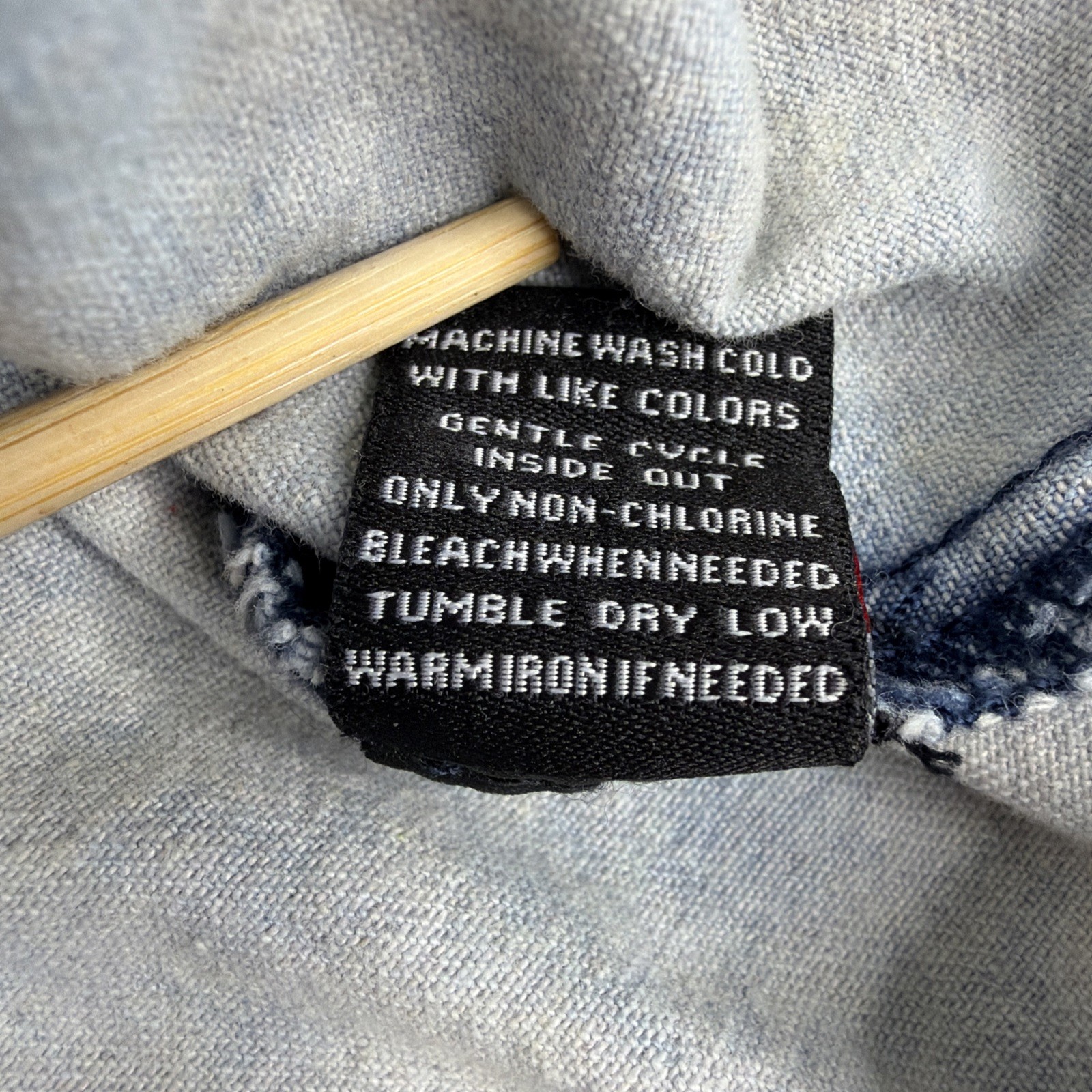 VTG Imperious Distressed Patchwork Embroidered XL… - image 8