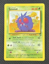 Venonat 97/130 Common Unlimited Base Set 2 1999 - Pokémon TCG (LP)