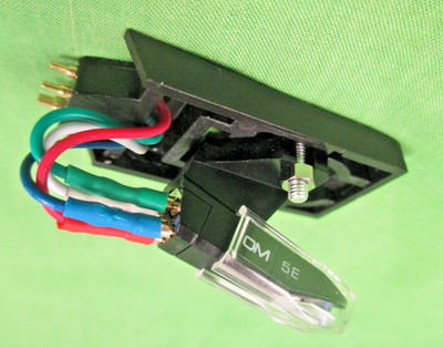 NEW GENUINE ORTOFON OM 5E WITH  ELLIPT  STYLUS ON DUAL TURNTABLE TYPE SLED