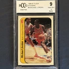 1986-87 Fleer Stickers #8 Michael Jordan Rookie Card BCCG 9 Near Mint +