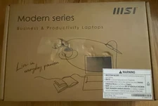 MSI Modern 14 C12MO-1254US Black 14" i3-1215U 512GB 8GB Win 11 Laptop Computer