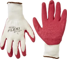 12- RUBBER PALM COATED LANDSCAPING GARDENING PROTECTIVE STRING KNIT WORK GLOVES