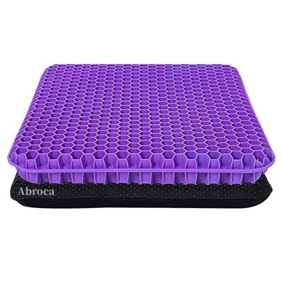 Gel Seat Cushion for Long Sitting, Double Thick Office Desk Home