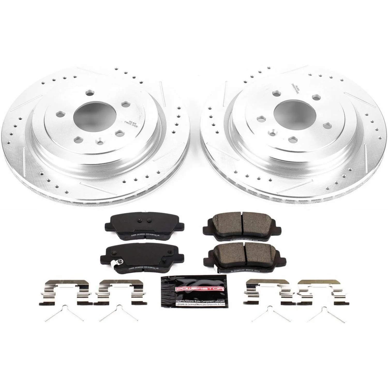 Power Stop K7401 Z23 Evolution Sport Performance 1-Click Brake Kit Rear
