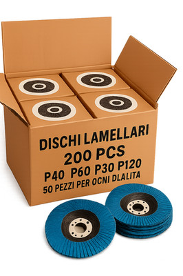 Scheibensatz 115mm Lamellen für Schleifmaschine 200 Stück P40 P60 P80 P120 50 Stück XP