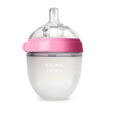 Comotomo Baby Feeding Bottle Soft Silicone Infant Milk Bottle Pink 5 Oz