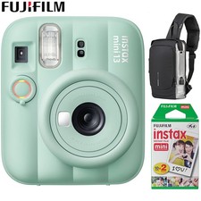 Fujifilm Instax Mini 13 Instant Camera Lagoon Green with Sling Backpack Bundle