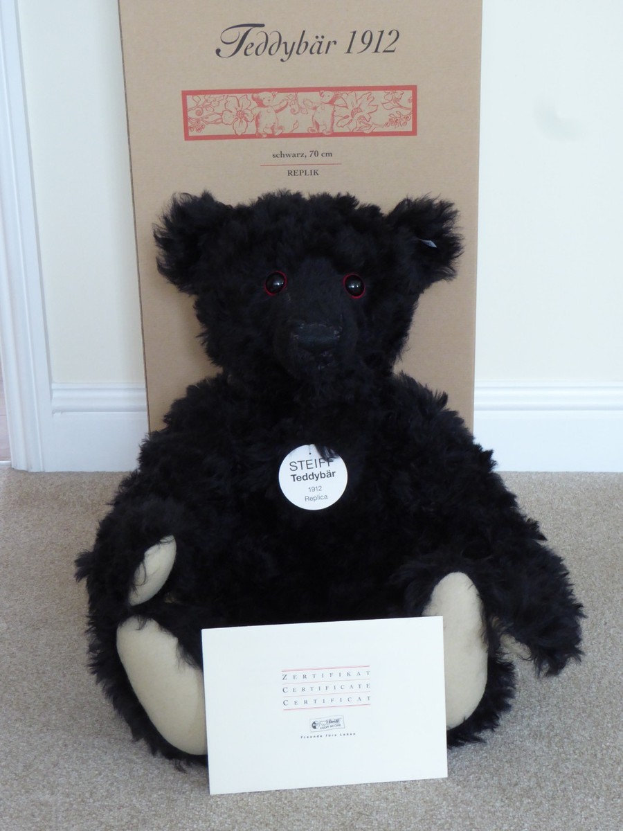 Steiff Large 1912 Black Titanic Bear | eBay