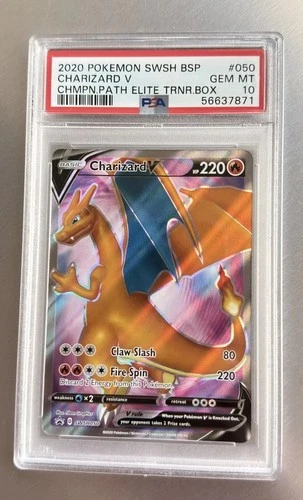 Charizard V SWSH050 SWSH: Sword & Shield Promo Cards Holo PSA 10