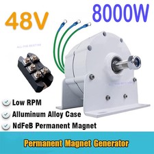 8KW 3-Phase Permanent Magnet Generator Wind Water Turbine 48V Charger Controller