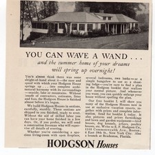1929 Hodgson Houses Prefabricated Modular Summer Home Architecture Ad