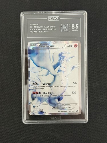 Reshiram graded TAG 8.5 for sale on eBay