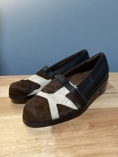 Claude Montana Brown White Black Calf-hair Loafer Men’s Size 9 Giraffe Cow