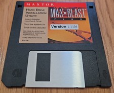 Maxtor Max Blast Plus V 1.11M 3.5 Inch Floppy Disk VTG Software Program Install