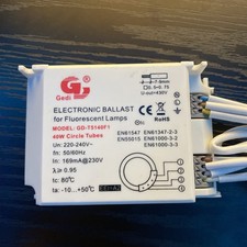 Gedi GD-T5140F1 Electronic Ballast 40W Circular Fluorescent Lamp 220-240V Used