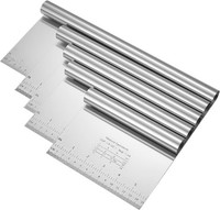 Teigschaber Edelstahl Antihaft KüChenspachtel Teigkarte Mit Messskala 15-30 Cm