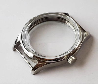 Case 40mm version screw-in pilot 316L fine steel for ETA6497/6498movement handle