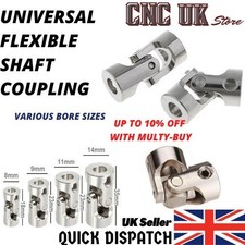Universal Flexible Shaft Coupling Coupler Motor U Joint Connector RC Boat Metal