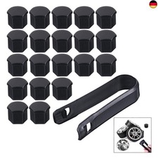 iwobi 20 Stück 19mm Auto Radschraubenkappen Radmutter Kappen Abdeckungen mit 