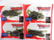 YUM LPT WOOLEY BEAVERTAIL 2" WATERMELON SEED - USA - 40 LURES - #734i