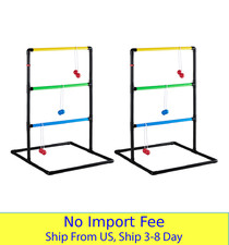 Ladder Ball Toss Game Set 6 Bolas Scoreboard Carry Bag Outdoor Lawn Game