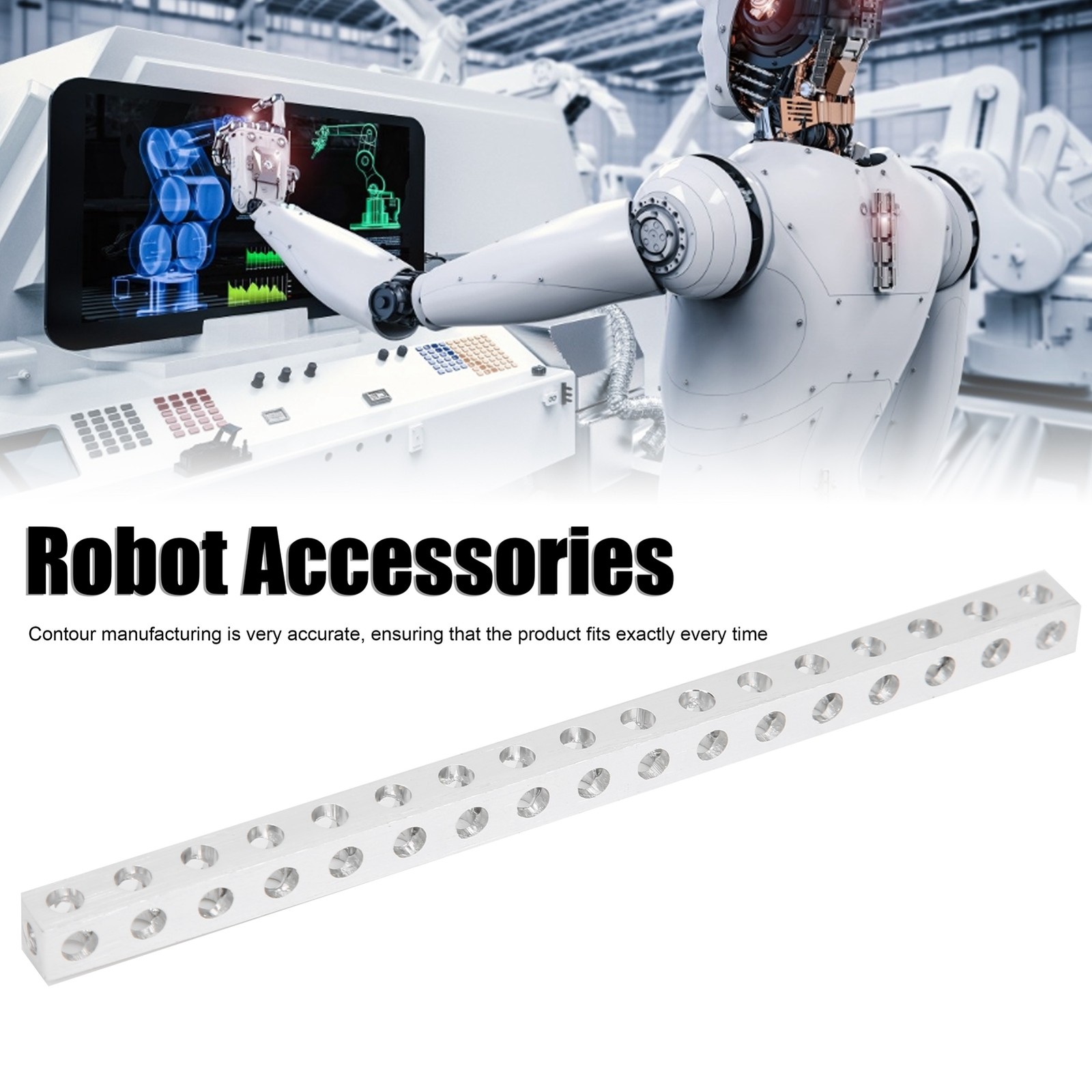Extrusion Profile LShaped Beam Robot Accessories 17 Holes 8x8mm 310600170136✈