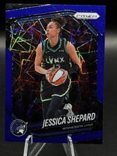 2025 Panini Prizm WNBA #137-Jessica Shepard (Blue Velocity Prizm) Minnesota Lynx