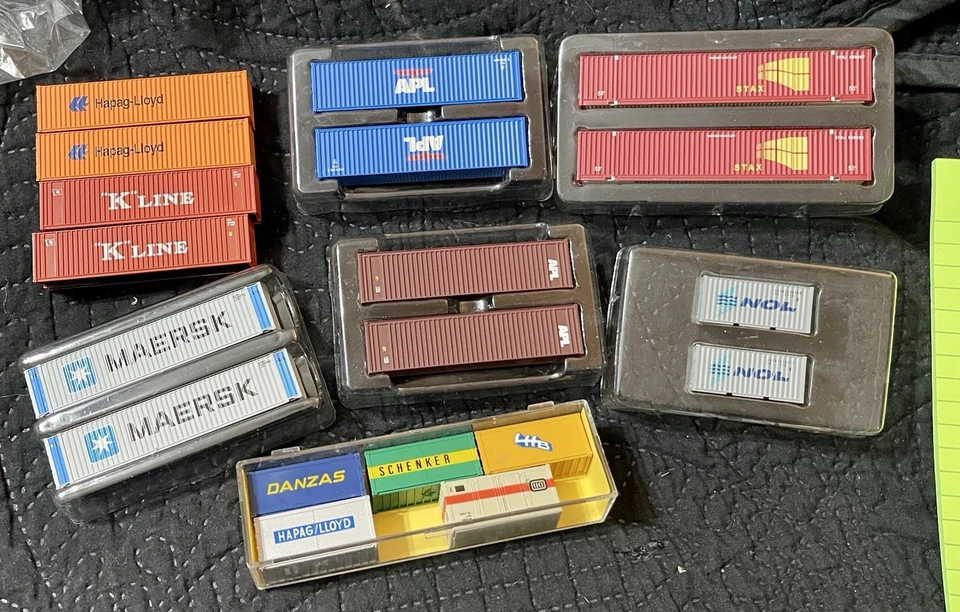 19 Frieght Car Trains N-Scale Box Containers #A50 C-7 US Seller - Image 2 of 4