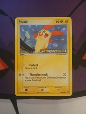 Plusle 39/106 Pokemon TCG 2005 EX Emerald Reverse Holo Card Stamped