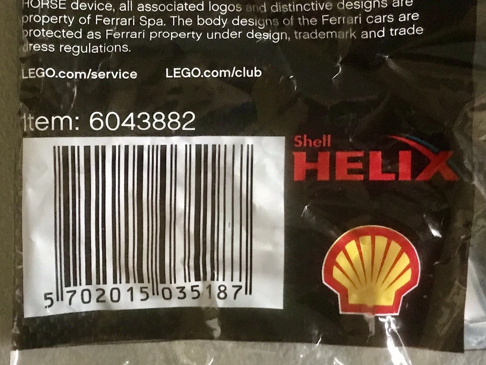 🇮🇹LEGO Racers Ferrari 30190. Shell V-Power. - 150 Italia -. Année 2012. - Photo 4/4