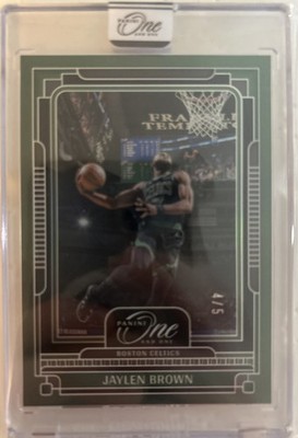 2024-25 Panini One and One Jaylen Brown #31 Green /5