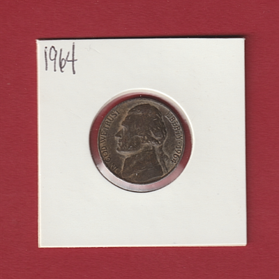 1964 Jefferson Nickel Improperly Annealed Black Beauty - 369