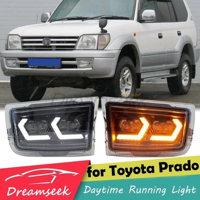 LED DRL TFL Tagfahrlicht für Toyota Land Cruiser Prado 1996-02 Nebelscheinwerfer