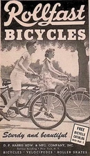 1948 Rollfast Bicycles Vintage Print Ad American Girl April