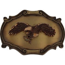 Eagle Hunting Western Rancher Pride American Nature 1970s Vintage Belt Buckle