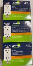 3X 12 Total Leviton GFNT2-4W White 20A 125V GFCI Outlets NEW IN BOX