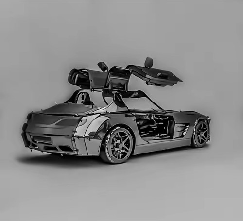 auto sportiva Puzzle in metallo 3D Kit di blocchi di costruzione Mecha - Foto 3 di 6